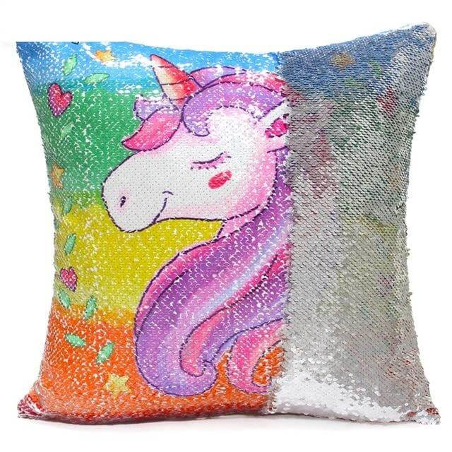 Unicorn Sequins Pillow Cover