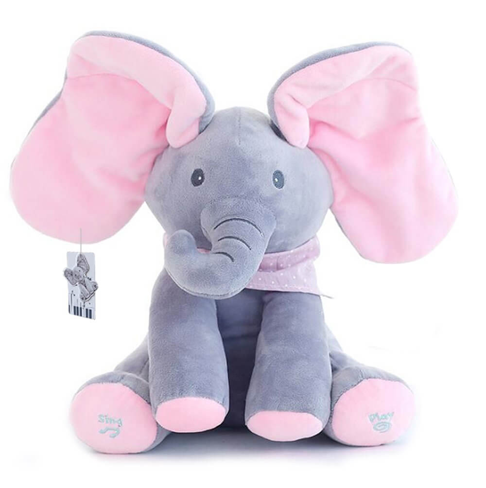 Peek a Boo Pink Ear Elephant