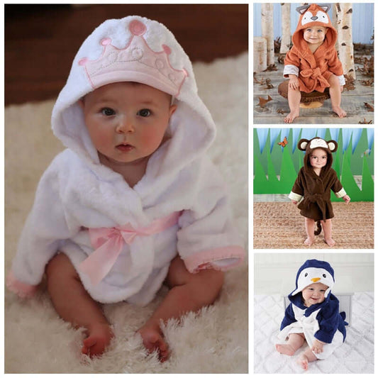 Newborn Hooded Bathrobes