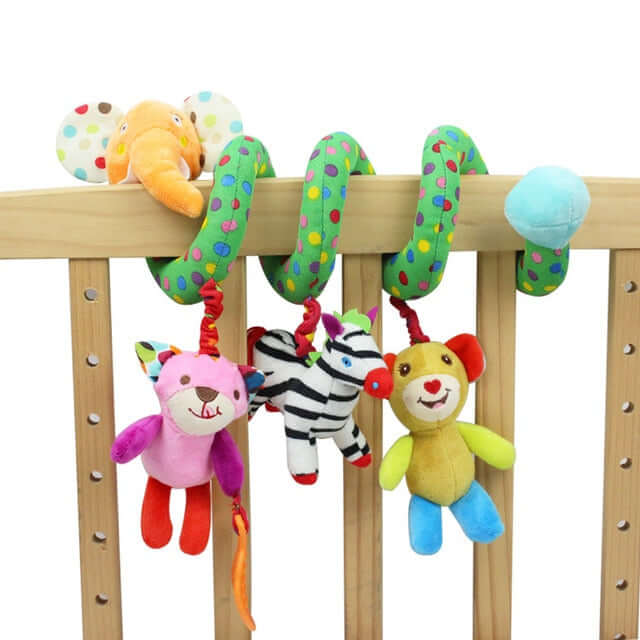 Stroller Rattles Zebra and Bear