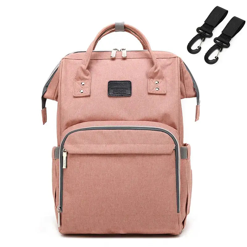 Pink diaper bag