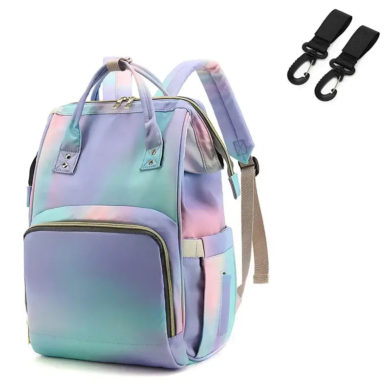 colorful diaper backpack