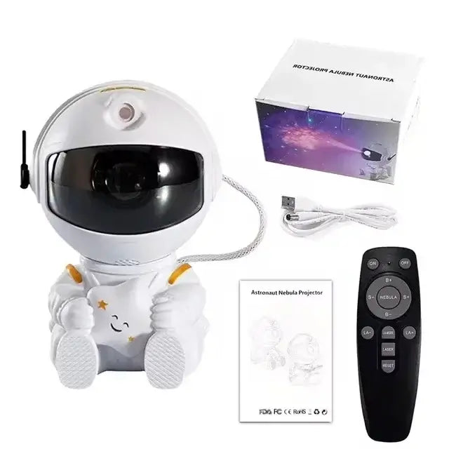 white star astronaut projector