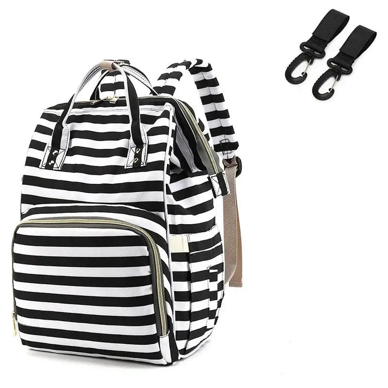 stripes diaper backpack