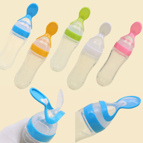 Baby Bottle Feeder with Spoon
