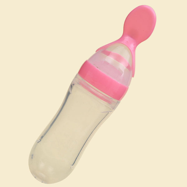 Spoon Bottle Feeder Pink