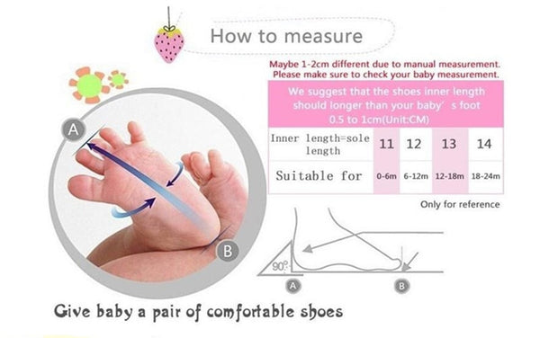 Baby Boots Size Chart