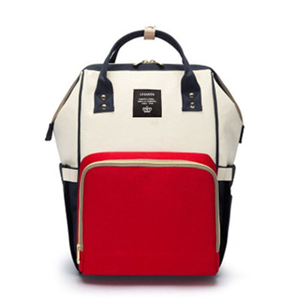Diaper Bag Red and White