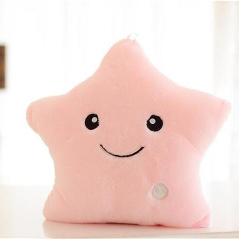Glowing Star Pillow Pink