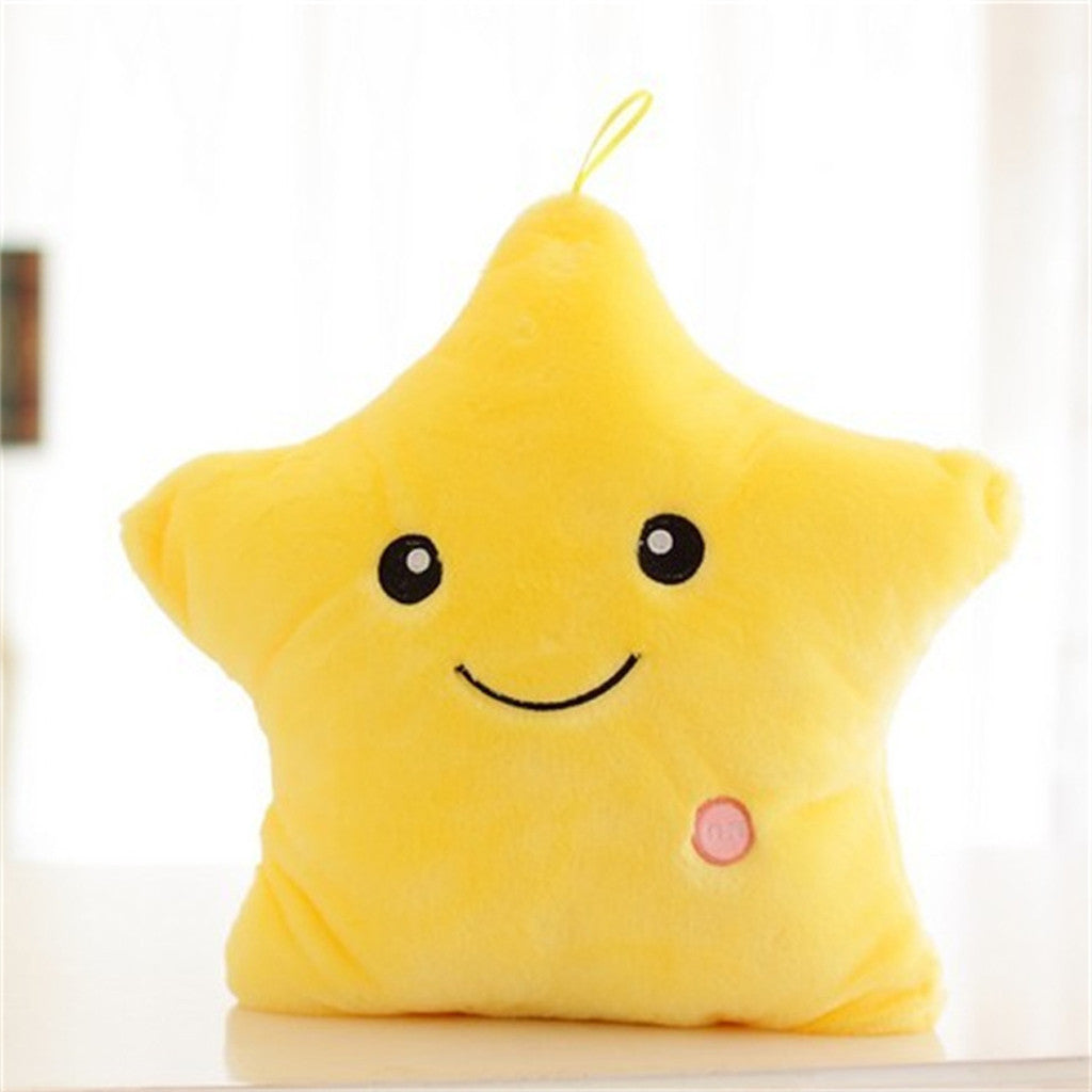 Glowing Star Pillow Yellow