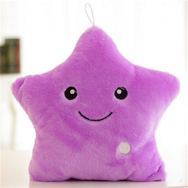 Glowing Star Pillow Purple